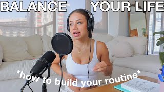 HOW TO BUILD A ROUTINE amp STAY CONSISTENT  staying productive while balancing a fun life [upl. by Anivad6]