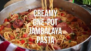 Creamy One Pot Pasta Jambalaya [upl. by Edgard]