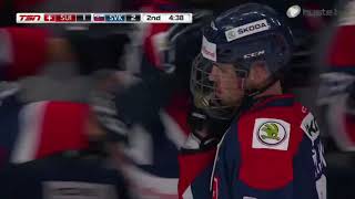 Hlinka Gretzky cup 2018 Slovakia  Switzerland goal Maxim Cajkovic [upl. by Ilzel]