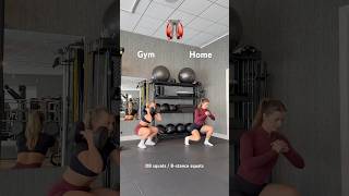 Gym vs Home  full body workout 🏋🏼‍♀️ [upl. by Durst719]