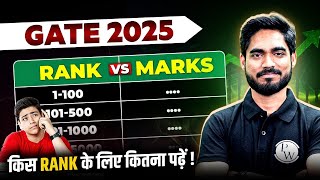 GATE 2025 Rank vs Marks  किस Rank के लिए कितना पढ़ें [upl. by Iris]