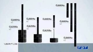 FBT Vertus CLA Modular Line Array 2200W [upl. by Nais]