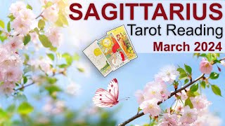 SAGITTARIUS TAROT READING quotA PERSON OF INFLUENCE IS FAVOURABLE AND A WEIGHT IS LIFTEDquot March 2024 [upl. by Andrus]