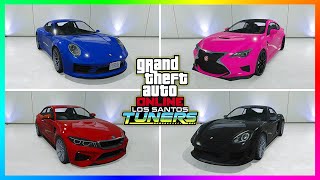 GTA 5 Online Los Santos Tuners DLC UPDATE  ALL UNRELEASED VEHICLES NEW Sports Cars amp MUCH MORE [upl. by Affay183]