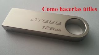 Reparación USB falsos Tamaño real ¿Cuanta memoria real tiene [upl. by Mccourt]