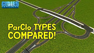 Types of Partial Cloverleaf Compared  ParClo Interchange Comparison [upl. by Dillon]