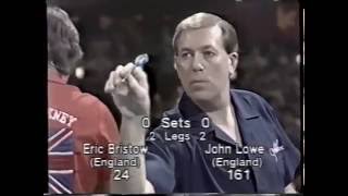 Darts World Championship 1987 Final Bristow vs Lowe [upl. by Nwahsad610]