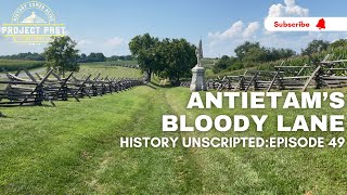 Battle of Antietam  The Bloody Lane  In The Footsteps Of The Irish Brigade  Project Past [upl. by Ahsimet]