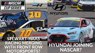 StewartHaas Racing Merging With Front Row Motorsports  Hyundai Joining NASCAR [upl. by Jefferey764]