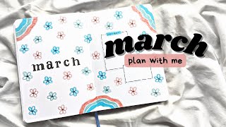 PLAN WITH ME  March 2022  Bullet Journal Setup [upl. by Anaitat]