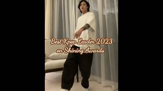 Best Kpop Leader 2023 on Shining Awards shorts kpop viral [upl. by Fredela]