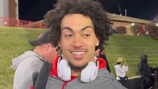 Lathan Ransom talks about blocked punt Ohio States win over Maryland [upl. by Jed]