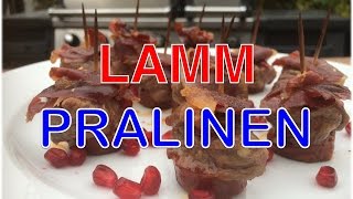 Lamm Chorizo Praline mit Granatapfel  Klaus grillt [upl. by Ellevehc]