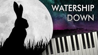 BRIGHT EYES from WATERSHIP DOWN  Piano Tutorial [upl. by Llenrep679]