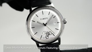 Timex Marlin Automatic x Peanuts Featuring Woodstock Preowned [upl. by Cenac446]