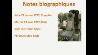 Stendhal  MarieHenri Beyle  Biographie courte [upl. by Edelson]