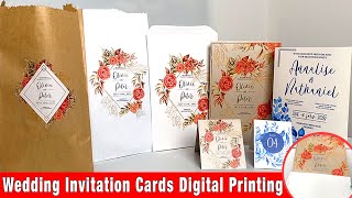 Wedding Invitation Cards Digital Printing [upl. by Niawd]