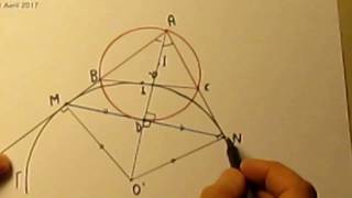 304 1SOlympiadesCercle circonscrit inscrit et exinscrit cherchent points alignés [upl. by Hesta]