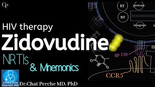 HIV therapy Zidovudine or AZT NRTIs Mechanism of Action and Resistance【USMLE Pharmacology】 [upl. by Callery786]