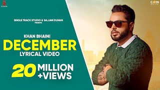 Khan Bhaini  December Lyrical Video  New Punjabi Songs  Latest Punjabi Song 2020  Ditto Music [upl. by Barrada114]