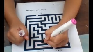 Pediatric OT Telehealth  Visual Motor and Cognitive Skills Using Mazes [upl. by Perkin509]