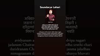 avidyanam antas timira  Saundarya Lahari Verse3  Ravi Viswa [upl. by Assille]