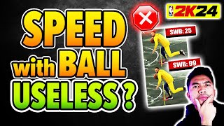 NBA 2K24 Best Build SPEED with BALL is USELESS [upl. by Ika]