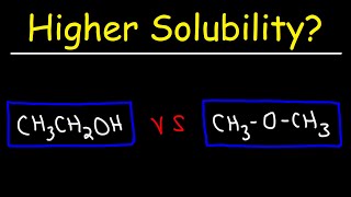 Solubility of Organic Compounds [upl. by Nohsal]