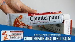 PROVEN AND TESTED Counterpain Analgesic Balm Cream for muscular aches and pain [upl. by Harad]