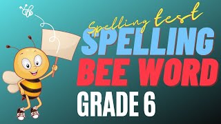 SPELLING QUIZ 2 Spelling Bee Words Grade 6 Spelling BeesSpelling Practice Learn Vocabulary [upl. by Burty258]