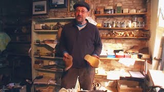 Unintentional ASMR 👞 Traditional English Clog Maker  Wood Shoemaker [upl. by Anyotal]