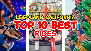 Top 10 rides at Legoland California  Carlsbad California  2022 [upl. by Yauqaj241]