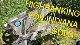 HIGHBANKING  DREDGE RUN Gold Prospecting in Indiana w Brian indianacreekgold8892 ibpc [upl. by Ingeberg]