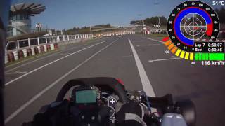 Wackersdorf Kart Telemetrie Data Onboard helmet cam 17042010 [upl. by Verene]