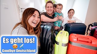 Goodbye Deutschland ✈️ Es geht los Auf nach Thailand Koffer packen für Sonne amp Jungle Mamiseelen [upl. by Hodosh]