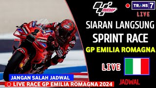 Jadwal Siaran Langsung sprint race MotoGP Emilia Romagna 2024 hari inigp Emilia Romagna live Trans7 [upl. by Anewor219]