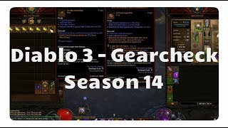 Diablo 3 Gearcheck für Season 14 [upl. by Oirom543]