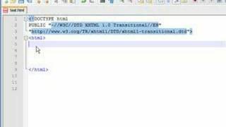 XHTML Tutorial  1  Adding a title and body text to a webpage [upl. by Anayt487]