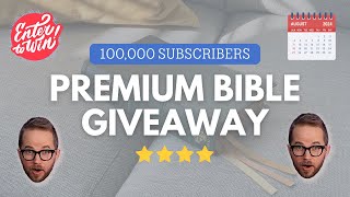 Premium Bible Giveaway 🎉 100000 Subscribers Celebration [upl. by Enamrahs]