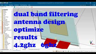 sub 6GHz dual band filtering antenna design and optimization and results using cst [upl. by Reinhart]