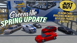 GREENVILLE SPRING UPDATE IS HERE 25 NEW CARS NEW BUILDINGS SPECIAL PAINT REMOTE START amp MORE [upl. by Willie]