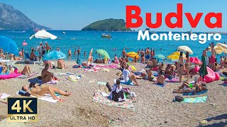 Budva Montenegro 🇲🇪 4K Beach Promenade Walking Tour 2022 [upl. by Lorene]