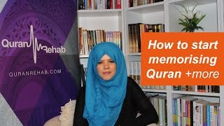 QampA How to start memorising Quran more  Halimah Kurghali [upl. by Farlay118]