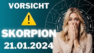 SKORPION ♏️❗️DU MUSST AUFPASSEN ❌ Horoskop  21Januar 2024 skorpion tarot [upl. by Worra]