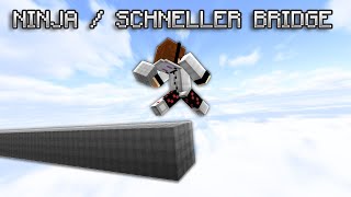 How To Ninja  Schneller Bridge In Minecraft [upl. by Yulma]