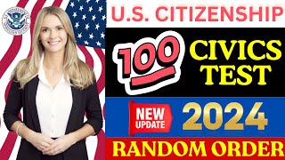 US Citizenship Interview 2024 US Citizenship Test US Naturalization Interview 100 Civics Question [upl. by Paola]