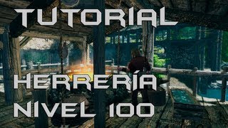 TESV Skyrim  Tutorial Cómo subir herreria fácil y rápido  30SK [upl. by Bevus536]