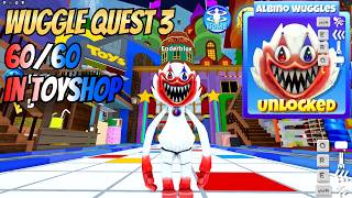 WUGGLE QUEST 3 ALL LOCATIONS TO FIND ALBINO WUGGLES in Morph World TOYSHOP [upl. by Aillij]