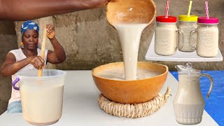 Cooking Technology How To Make Kunun Zaki Drink Recipe  Traditional amp Natural African Drink [upl. by Dunn]