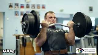 Denis Cyplenkov Biceps curls 140 kg x 5 [upl. by Balac64]